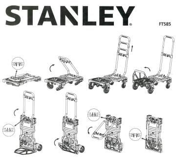 Stanley FT585 70/137Kg Çok Fonksiyonlu Katlanır El Arabası