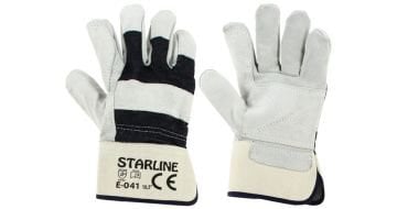STARLİNE E-041-KT Yarma Deri Eldiven (Ölçü 10 / XL - 120 Çift)