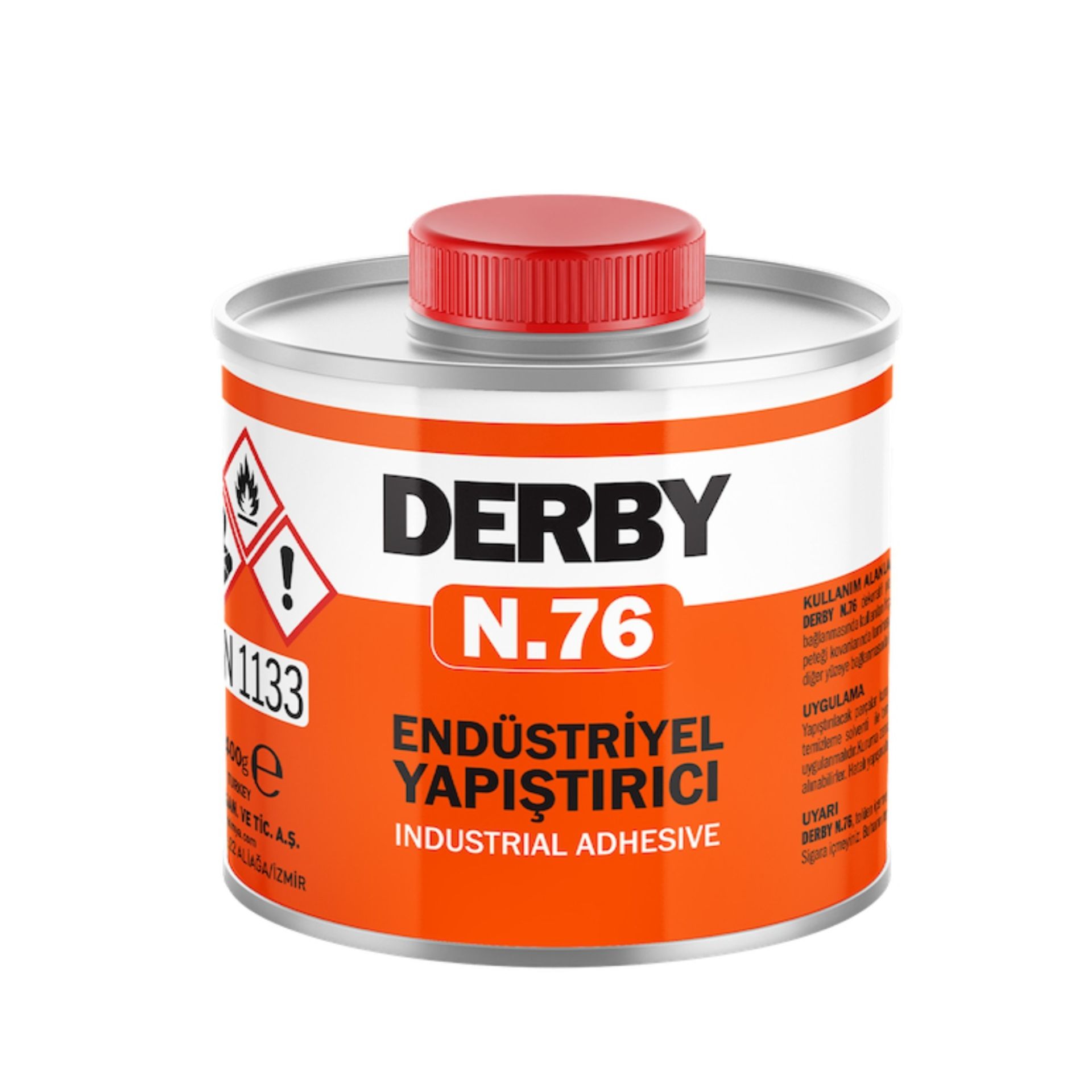 DERBY N76/1 Endüstriyel Solvent Polikloropren Yapıştırıcı 400 Gram