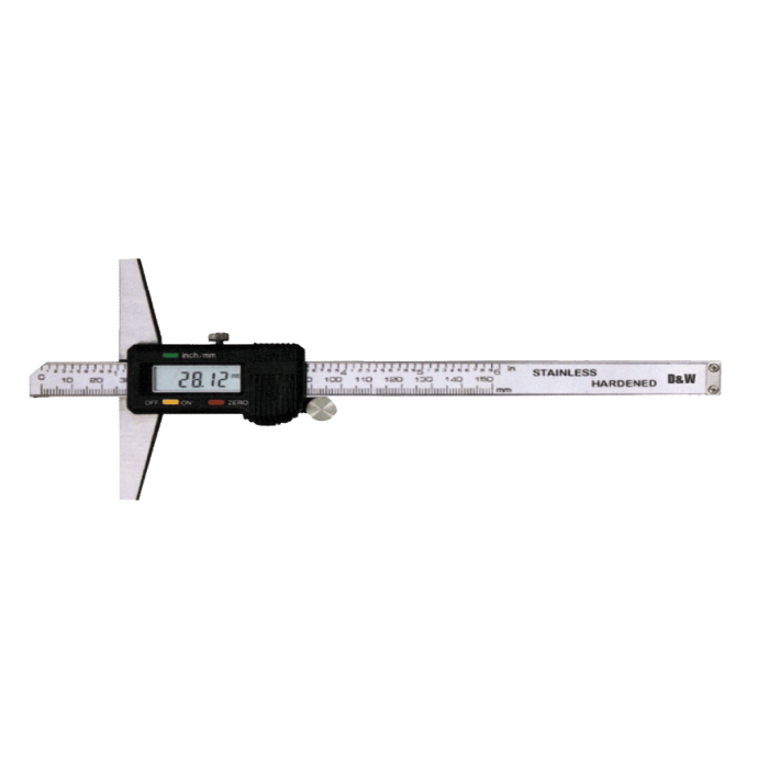 DW Dijital LCD Ekran Derinlik Kumpası 0 - 200mm