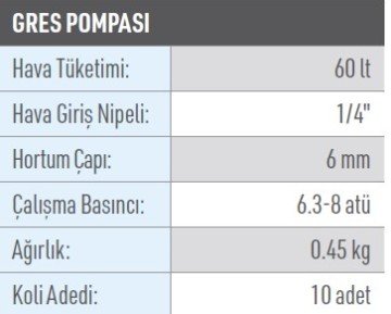 OSAKA OPT 206 Havalı Gres Pompası