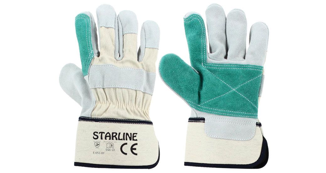 STARLİNE E-051-BY Yarma Deri Eldiven (Ölçü 10 / XL - 120 Çift)
