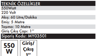 MY TOL CH8011 Mazot Aktarma Pompası 220 Volt