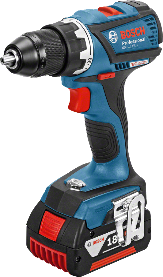 Bosch GSR 18 V-EC 5 Ah Çift Akülü Delme/Vidalama - L-boxx Çantalı