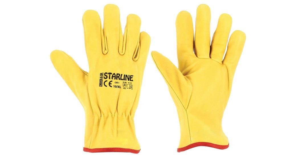 STARLİNE DRİVER-X-SR Cilt Deri Sürücü Eldiveni (Ölçü 10 / XL - 72 Çift))