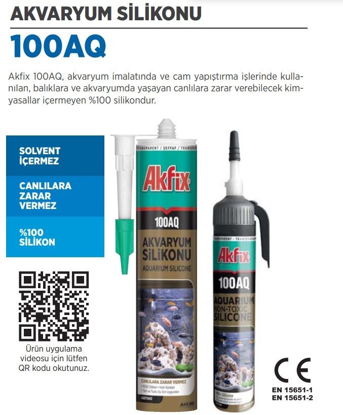 Akfix 100AQ Akvaryum Silikonu