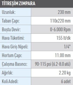 OSAKA OPT-P 363 TİTREŞİM ZIMPARA