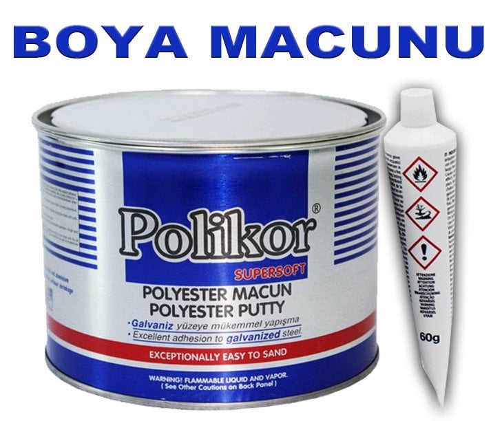 POLİKOR Süper Soft Polyester Çelik Boya Macunu