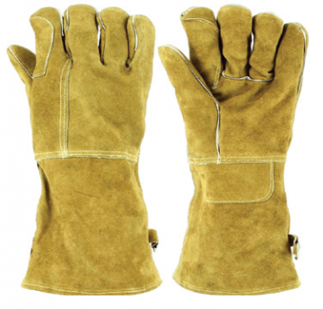 STARLİNE E-1303 Kaynak Eldiveni Kaliteli Yarma Deri (Uzunluk 35 cm - 30 Çift)