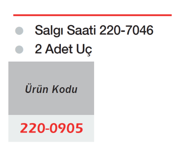 WERKA Yakut ve Karbür Uçlu Salgı Saati 0.8x0.01mm 16.5mm (220-0905)