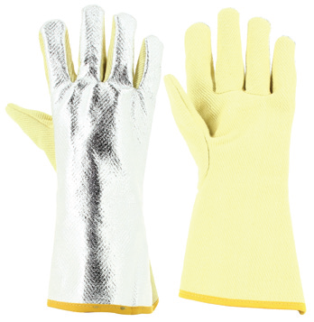STARLİNE S2TKTKA/15 Kevlar Alüminize Isı Eldiveni (Yanmaz Astar) 35 cm Ölçü:10 / XL - 30 Çift (250°C)