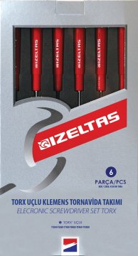 İzeltaş 4530 Torx Uçlu Klemens Tornavida Takımı 6 Parça