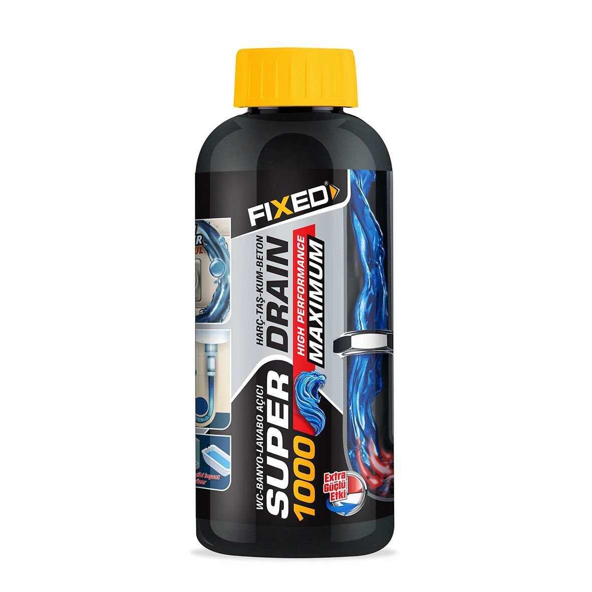 Fixed F2010 Harç Taş Beton Eritici Sıvı İlaç 1 KG - Tıkanıklara Çözüm