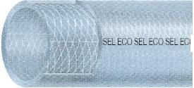 SEL 1/4'' PVC Şeffaf Örgülü Hortum 6 mm (100 Metre)