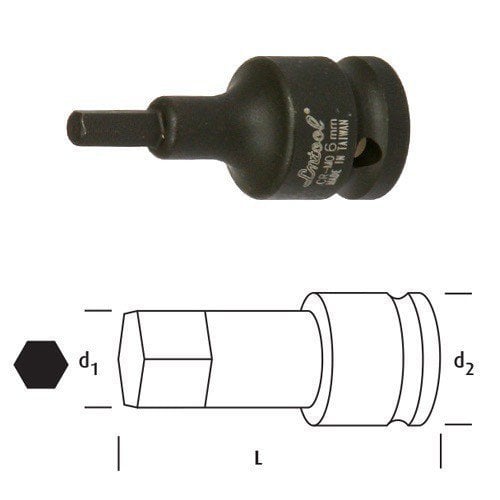 OSAKA Havalı Allen Lokma Ucu 3/8''