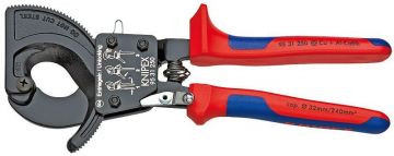 Knipex 9531250 Cırcır Mekanizmalı Kablo Makası 250mm