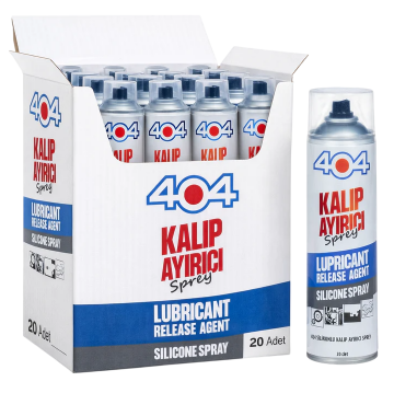 404 Silikonlu Kalıp Ayırıcı Sprey 400 ML - 20 Adet - Koli Fiyatı