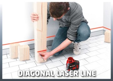 EİNHELL TE-LL 360 Çapraz Çizgi Lazeri 360°
