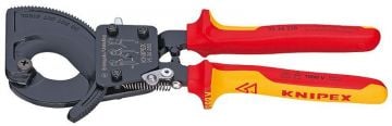 Knipex 9536250 Cırcır Mekanizmalı Kablo Makası 250mm