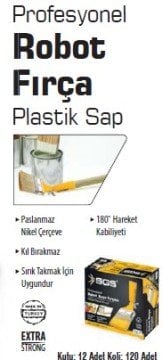 SGS Robot Fırça Plastik Sap (12 Adet)