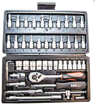 NT TOOLS NCSET14 - 1/4 Lokma Takımı 6 Köşe 46 Parça
