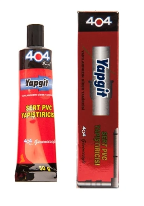 404 Yapgit Sert Pvc Yapıştırıcısı 50 Gram