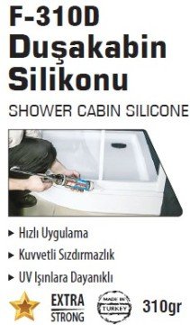 SGS Duşa Kabin Silikonu 310 Gram - 12 ADET