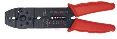 Knipex 9721215 Papuç Sıkma ve Kablo Sıyırma Pensesi 215mm