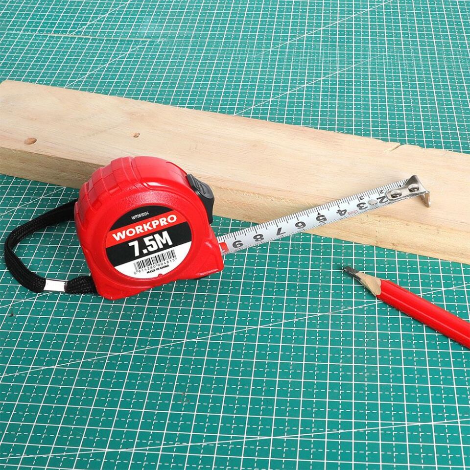 WORKPRO WP261004 7,5Mx25mm Beyaz Çelik Şerit Metre