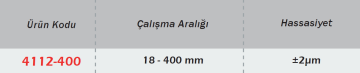 WERKA Silindir Komparatörü Sıfırlama Mastarı (4112-400)