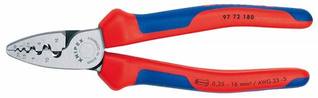 Knipex 9772180 Yüksük Sıkma Pensesi 180mm
