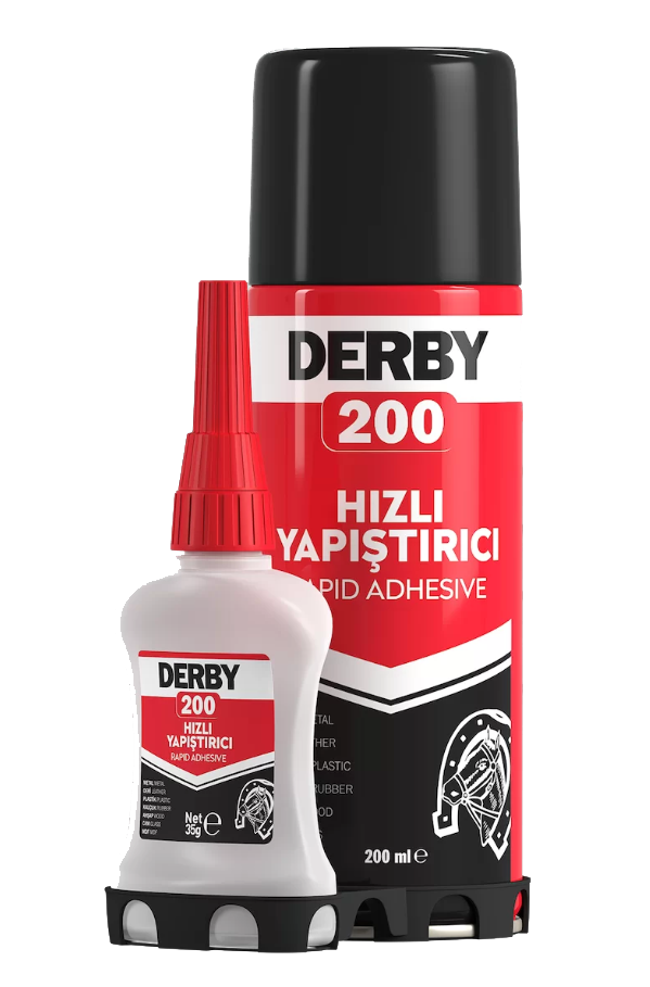 DERBY200 MDF Hızlı Yapıştırıcı Seti 200 ML + 50 Gram