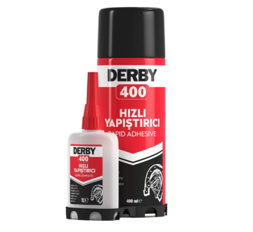 DERBY400 MDF Hızlı Yapıştırıcı Seti 400 ML + 100 Gram
