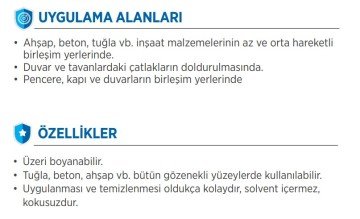 AKFİX AC605 Akrilik Mastik 310 ML Beyaz ( 24 Adet )