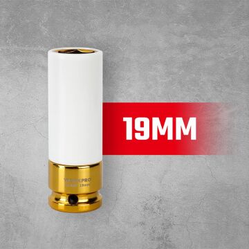 WORKPRO WP202591 17/19/21mm 3 Parça 1/2‘’ Cr-Mo Profesyonel Darbeli Derin Lokma Seti