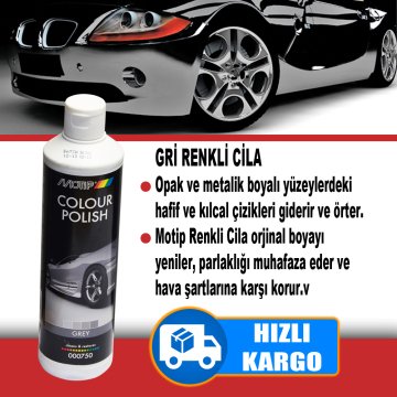 MOTİP Renkli Sıvı Cila GRİ 500 ML - Çizik Giderici Cila