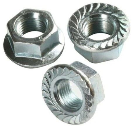 14mm Metrik Flanşlı Somun Beyaz 6 Köşe DIN6923