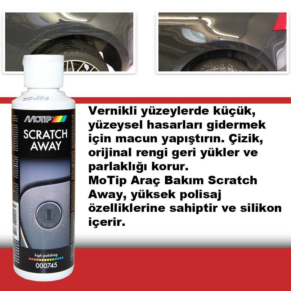 MOTİP Boya Çizik Giderici 250 ML - SCRATCH AWAY