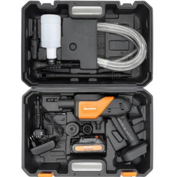 MAX EXTRA MX5050 - 20 Volt Akülü Araba Yıkama Makinesi 30 Bar - Kovadan Su Çeker
