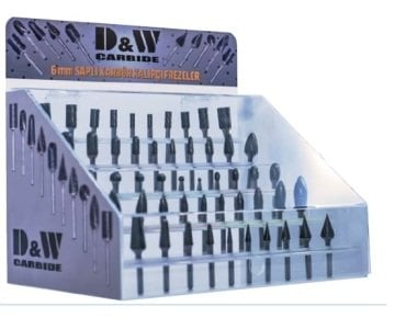 DW Karbür Kalıpçı Freze Seti 6 MM Saplı - 50 Parça