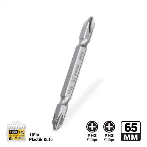 SGS3979 - ÇİFT YÖNLÜ BİTS UÇ PH2/PH2*65mm Sand-Pro Series