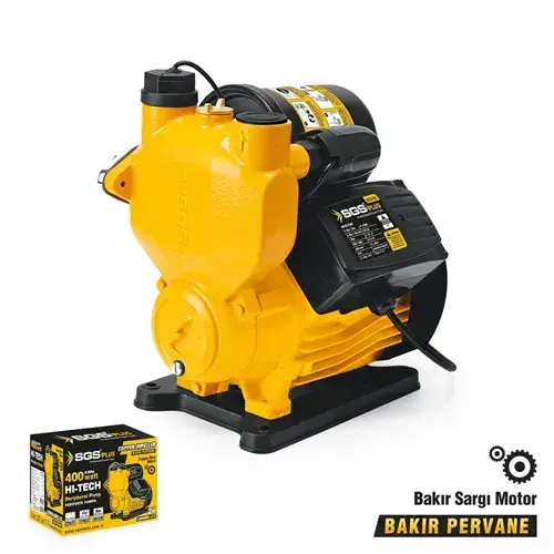 SGS5382 - OTOMATİK PERİFERİK SU POMPASI 400 WATT 0.55 HP - 35 METRE - BAKIR SARGI