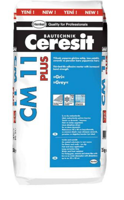 Ceresit CM 11 Plus Seramik ve Porselen Karo Yapıştırma Harcı (25 KG)