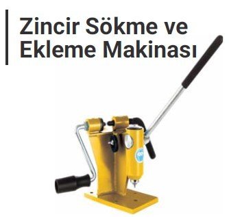 RTR MAX Zincir Sökme - Ekleme Makinası