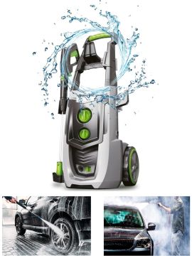 LUTİAN LT701G-2500 Aksesuarlı 195 BAR Elektrikli Basınçlı Yıkama Makinası İndiksüyon Motor (Kömürsüz) 220 Volt - 2500 Watt