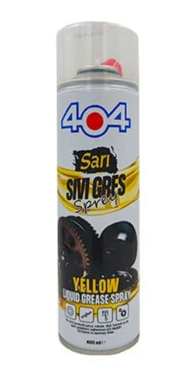 404 Sarı Gres Yağı Sprey  200 ML (Rulman Bilya Yağlama Spreyi)