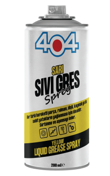 404 Sarı Gres Yağı Sprey  200 ML (Rulman Bilya Yağlama Spreyi)