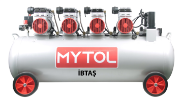 MYTOL EWS200 - 200 Litre 4 HP 4 Kafa Sessiz Hava Kompresörü