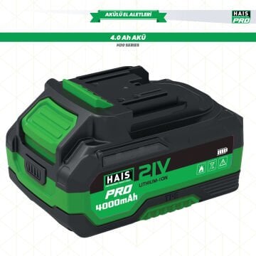 HaisPro - 4 Amper 21 Volt Yedek Akü Batarya - H20 Serisi