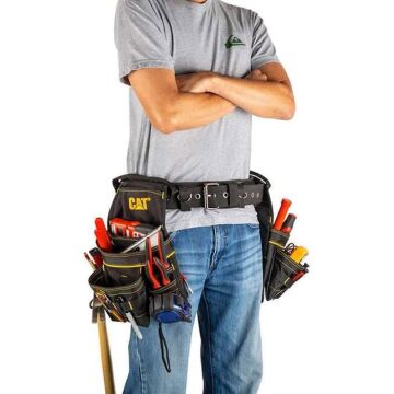 CAT DA980569 Kemerli Askı Kancalı Ağır Hizmet Bel Alet Çantası